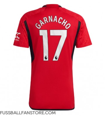 Manchester United Alejandro Garnacho #17 Replik Heimtrikot 2023-24 Kurzarm